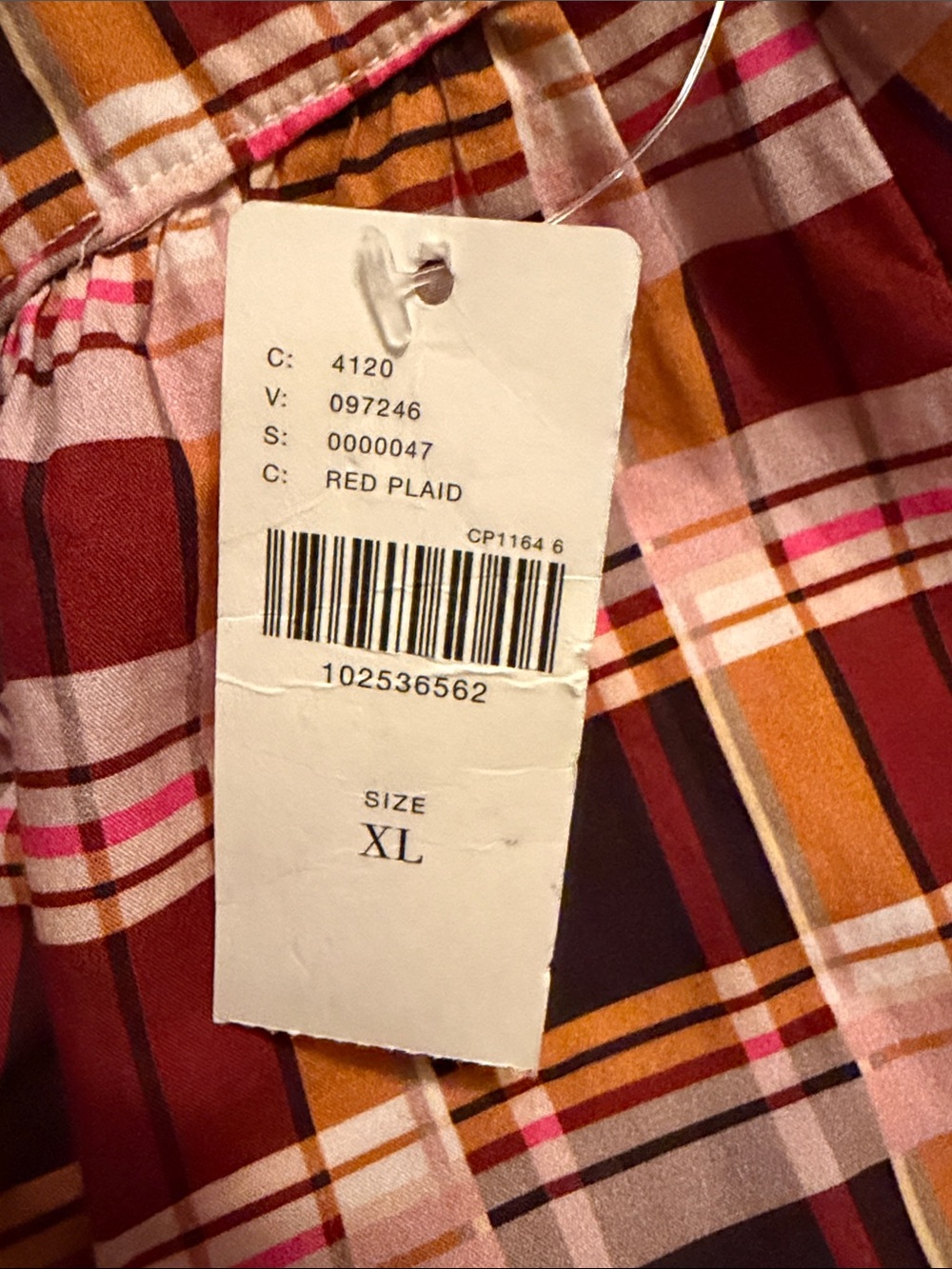 Maeve Plaid A-Line Skirt Plaid A-Line Maxi Skirt in Brown  size XL - Picture 4 of 5